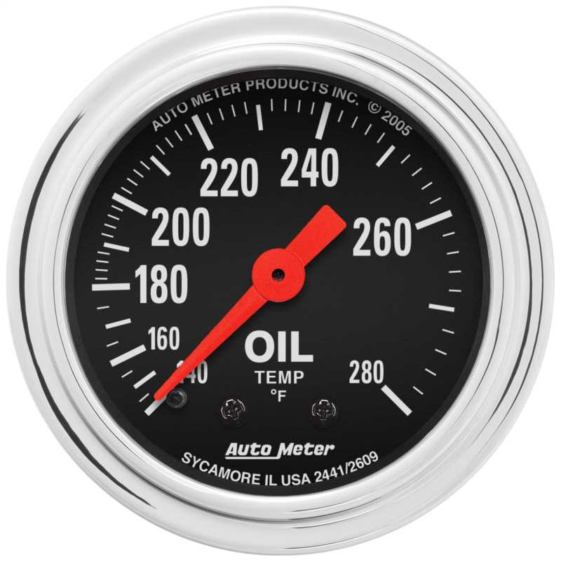 Traditional Chrome™ Mechanical Oil Temperature Gauge 2441